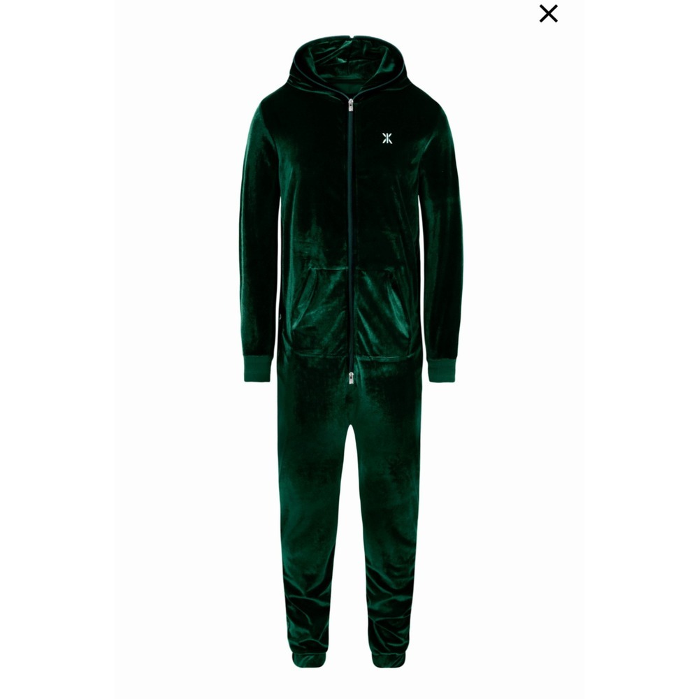 Onepiece Original Velour Jumpsuit Green - Picture 2 of 9